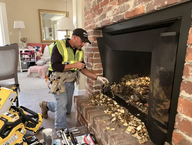 Safe screening installation by Harrisburg Chimney Sweep in Harrisburg, NC