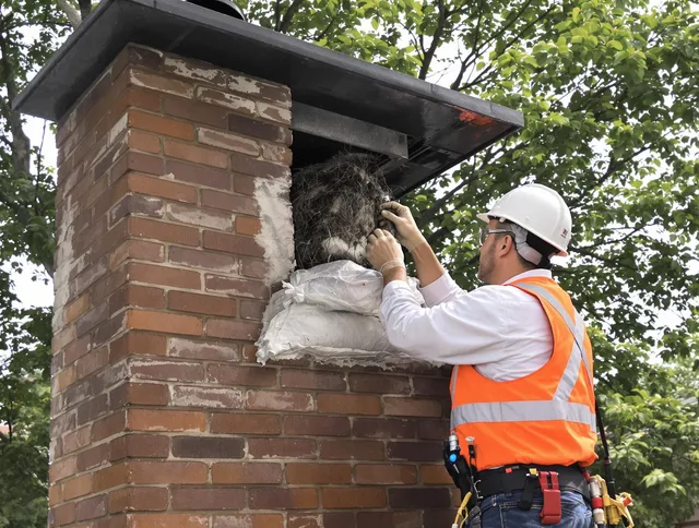 Humane removal of debris and animals by Harrisburg Chimney Sweep in Harrisburg, NC