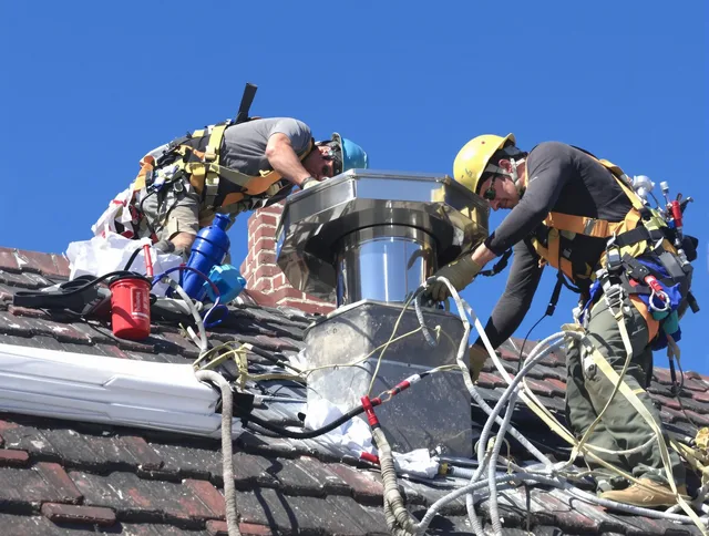 Protective chimney cap installed by Harrisburg Chimney Sweep in Harrisburg, NC