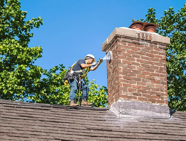 Harrisburg Chimney Sweep performing an inspection with advanced tools in Harrisburg, NC