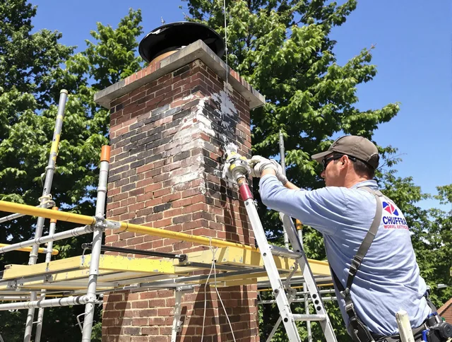 Structural chimney repair by Harrisburg Chimney Sweep in Harrisburg, NC