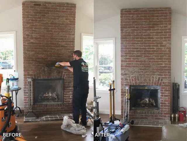 Finished chimney sweeping service by Harrisburg Chimney Sweep in Harrisburg, NC