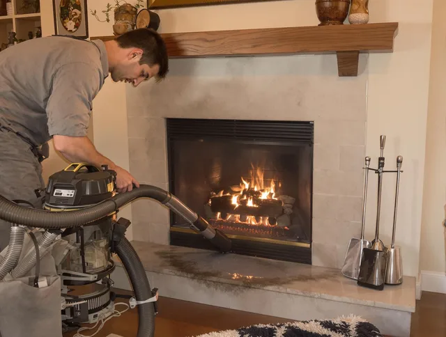 Routine fireplace upkeep by Harrisburg Chimney Sweep in Harrisburg, NC