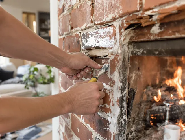 Routine fireplace repair by Harrisburg Chimney Sweep in Harrisburg, NC