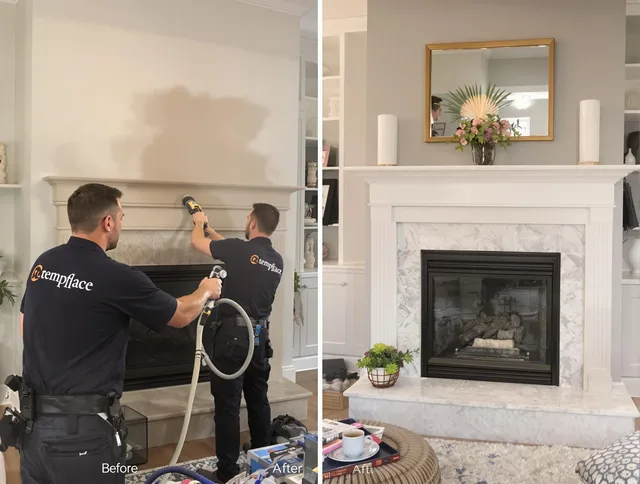 Professional soot removal by Harrisburg Chimney Sweep team in Harrisburg, NC